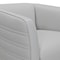 Armen Living Melanie Swivel Dove Gray Genuine Leather Barrel Chair LCMECHDV - alternate 7